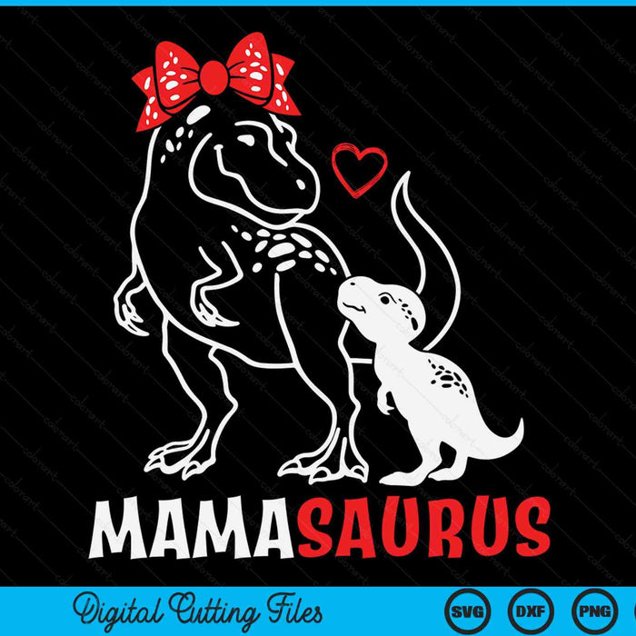 Mamasaurus Mama Dinosaur Baby Mama Moederdag SVG PNG digitale snijbestanden