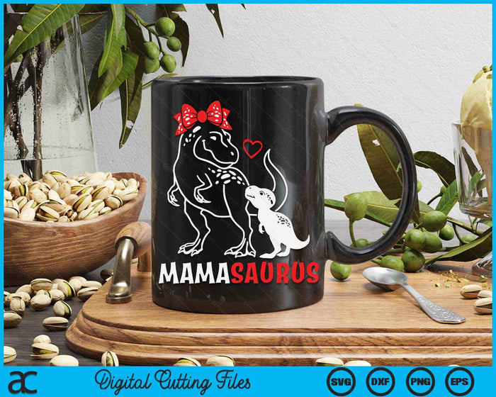 Mamasaurus Mama Dinosaur Baby Mama Mother's Day SVG PNG Digital Cutting Files