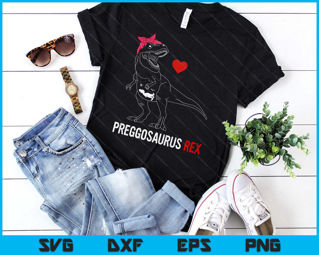 Mamasaurus Pregosaurus Rex Funny Pregnancy Have SVG PNG Digital Files ...