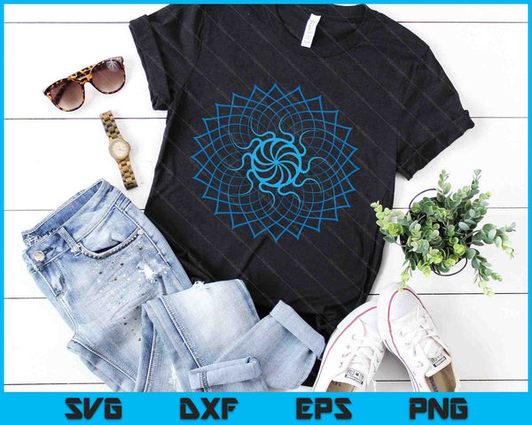 Mandala Geometry Sacred Fractal Art Yoga Good Vibe SVG PNG Digital Cutting Files
