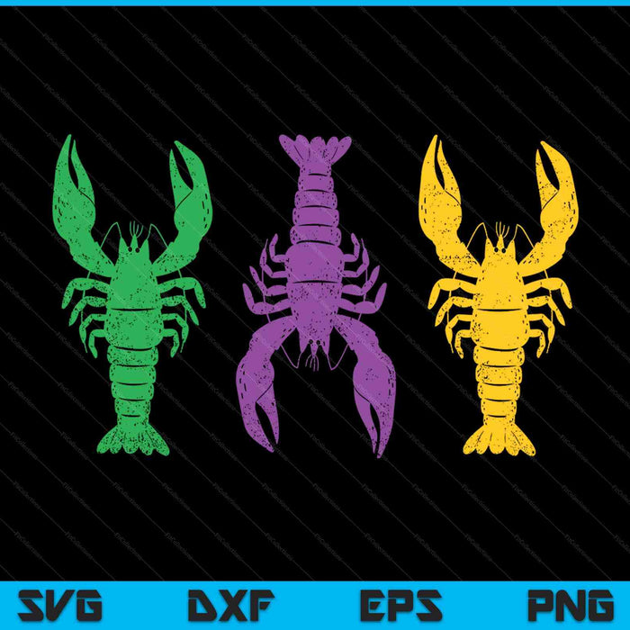 Mardi Gras Crawfish Jester Hat Bead Tee New Orleans SVG PNG Digital Printable Files