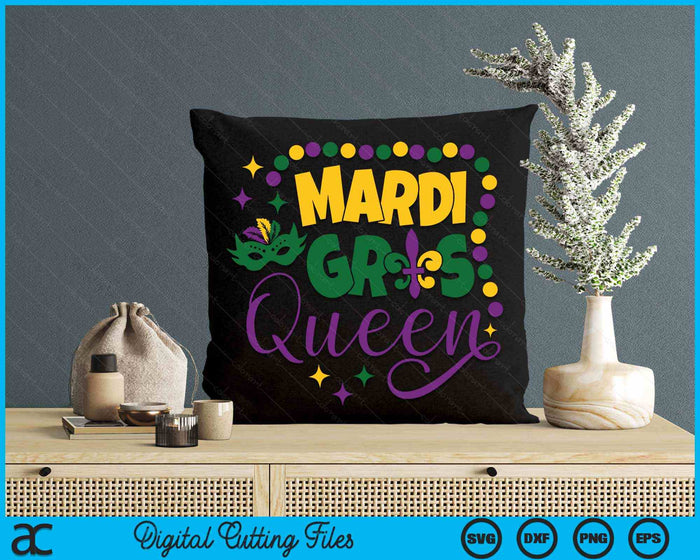 Mardi Gras Queen Parade Costume Party Women Gift Mardi Gras SVG PNG Digital Cutting File