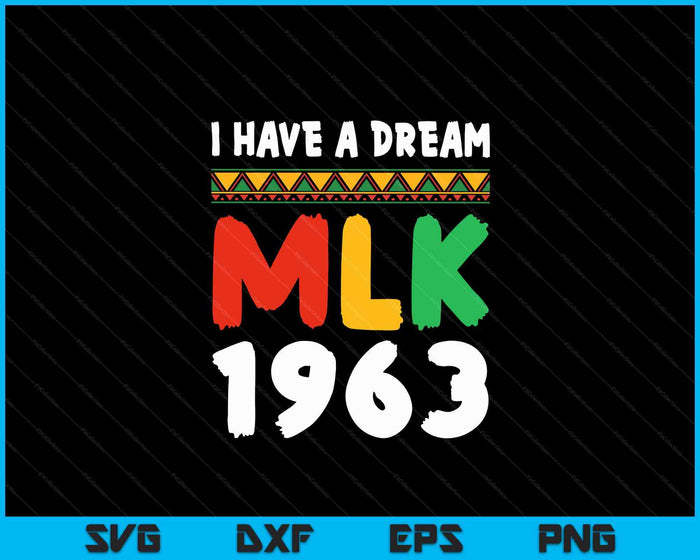 Martin Luther King jr MLK dag zwarte geschiedenis SVG PNG digitale snijbestanden