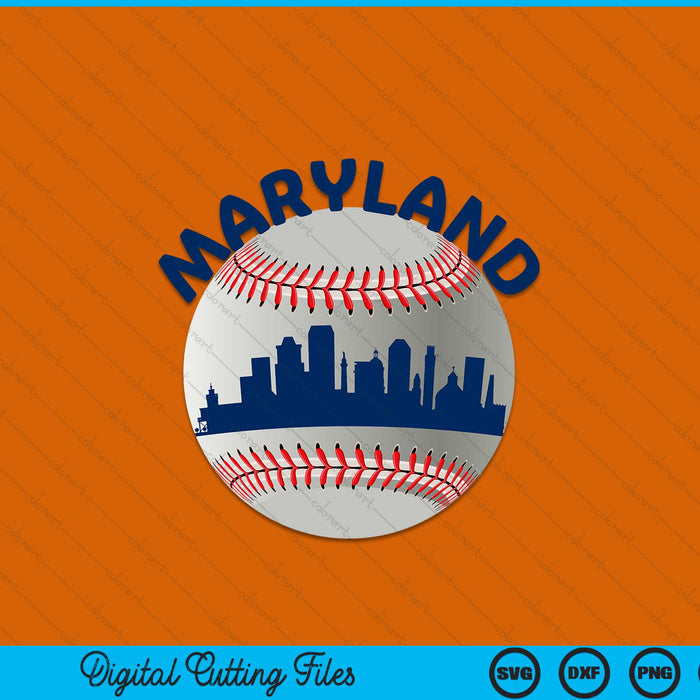 Maryland baseball team fans of space city SVG cut file