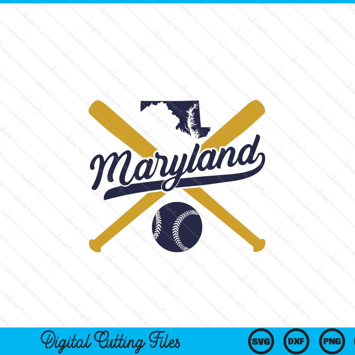 Maryland baseball vintage Wisconsin pride love city SVG cut file