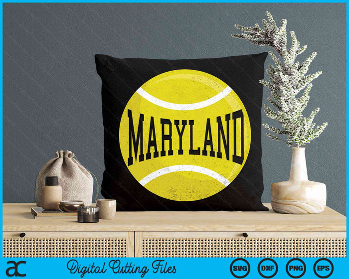 Maryland Tennis Fan SVG PNG Digital Cutting Files