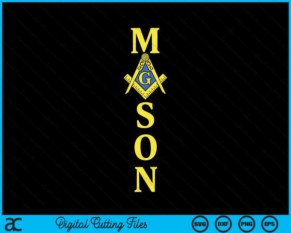 Masonic Mason Square &amp; Compass Vrijmetselaar SVG PNG Snijden afdrukbare bestanden