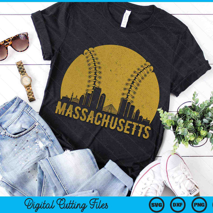 Massachusetts Baseball Fan SVG PNG Cutting Printable Files