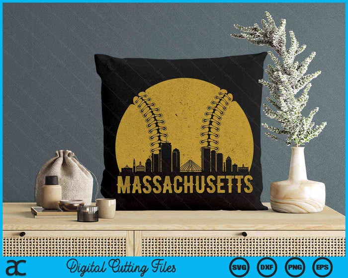 Massachusetts Baseball Fan SVG PNG Cutting Printable Files