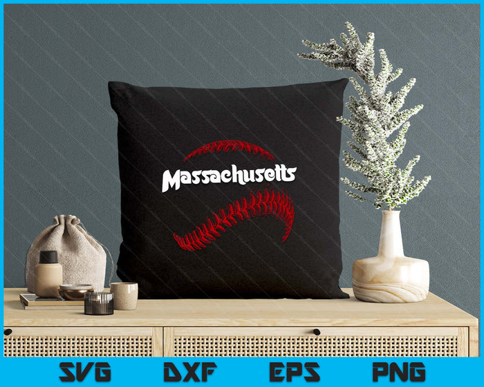 Massachusetts Baseball Lovers Vintage Baseball Lovers Fans SVG PNG Digital Printable Files