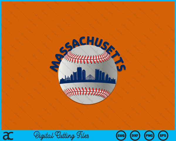 Massachusetts Baseball Team Fans of Space City SVG PNG Cutting Printable Files