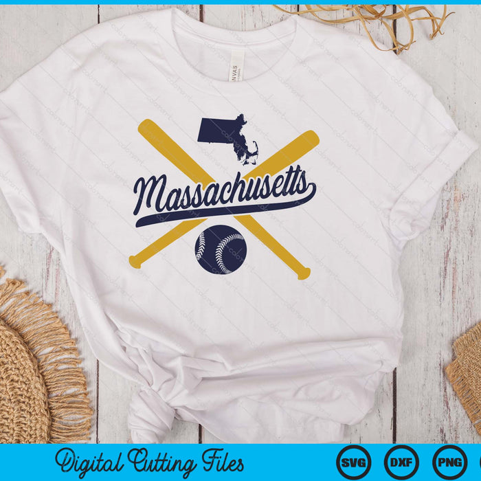 Massachusetts Baseball Vintage Wisconsin Pride Love City SVG PNG Digital Cutting Files