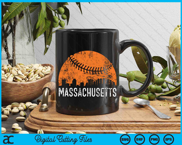 Massachusetts Skyline Massachusetts Baseball SVG PNG Digital Cutting Files