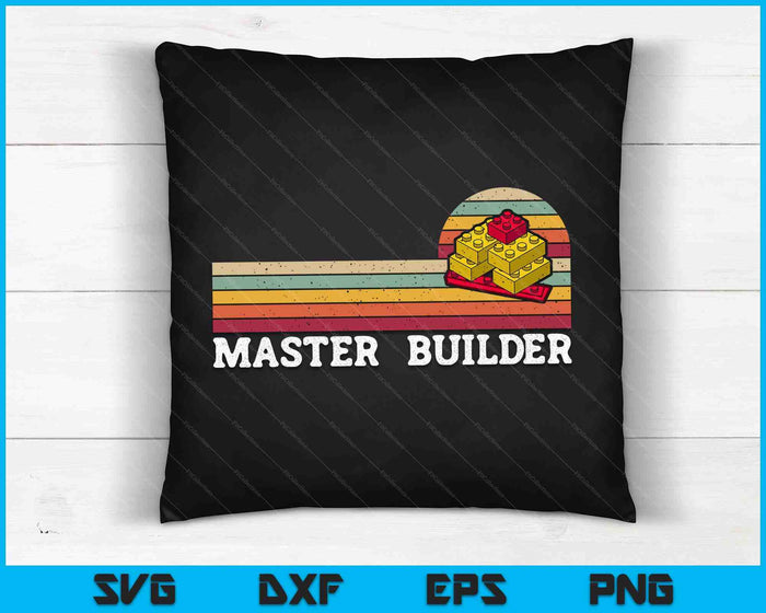 Master Builder Cool Builder Building Blocks Set Toys SVG PNG Digital Cutting Files