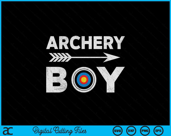 Matching family archery boy arrow target team photo meme SVG cut file