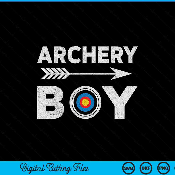 Matching family archery boy arrow target team photo meme SVG cut file
