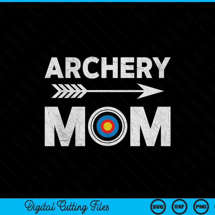 Matching family archery mom arrow target team photo meme SVG cut file
