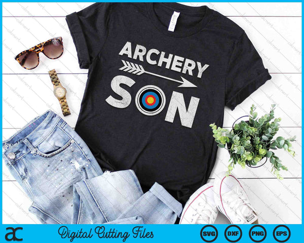 Matching Family Archery Son Arrow Target Team Photo Meme SVG PNG Digital Printable Files