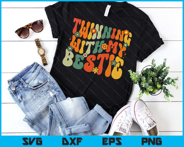 Matching Twins Friend Spirit Week Twinning With My Bestie SVG PNG Digital Printable Files