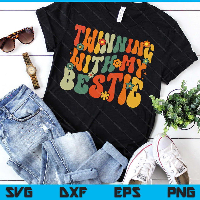 Matching Twins Friend Spirit Week Twinning With My Bestie SVG PNG Digital Printable Files