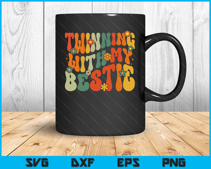 Matching Twins Friend Spirit Week Twinning With My Bestie SVG PNG Digital Printable Files