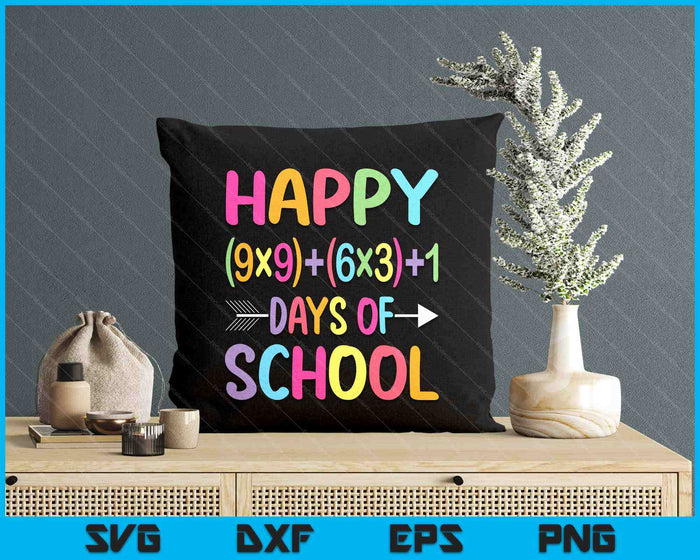 Math Formula 100 Days Of School Funny Math Teacher 100th Day SVG PNG Digital Printable Files