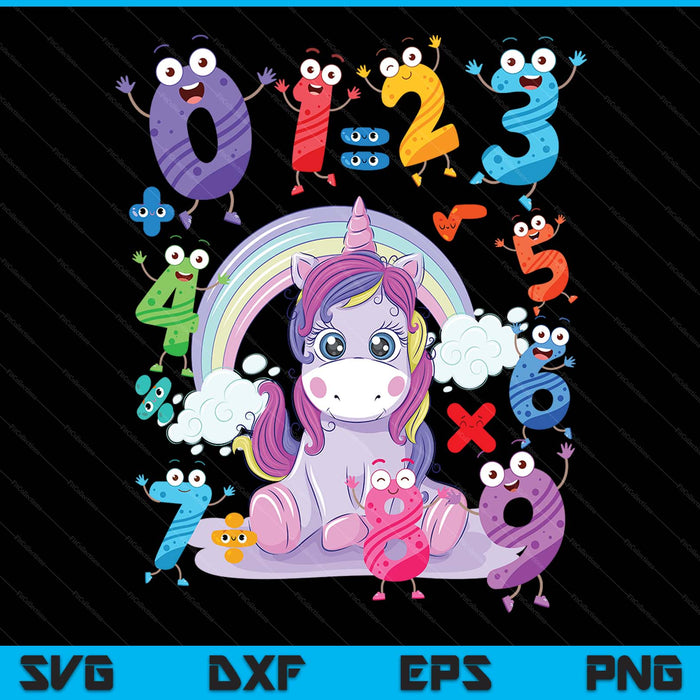 Maths day costume idea for Kids maths fancy dress unicorn SVG cut file