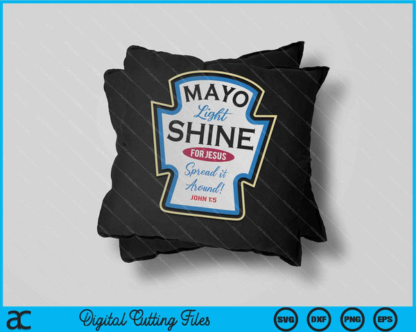 Mayo Light Shine Divertida Parodia Cristiana SVG PNG Archivos de Corte Digital