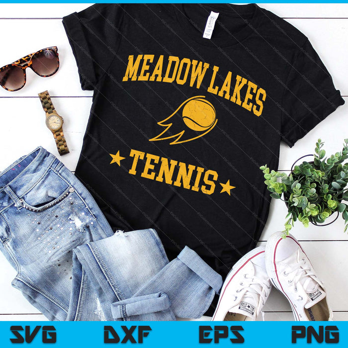 Meadow Lakes Rapids Tennis Vintage Gameday Retro Tennis Lover SVG PNG Digital Printable Files