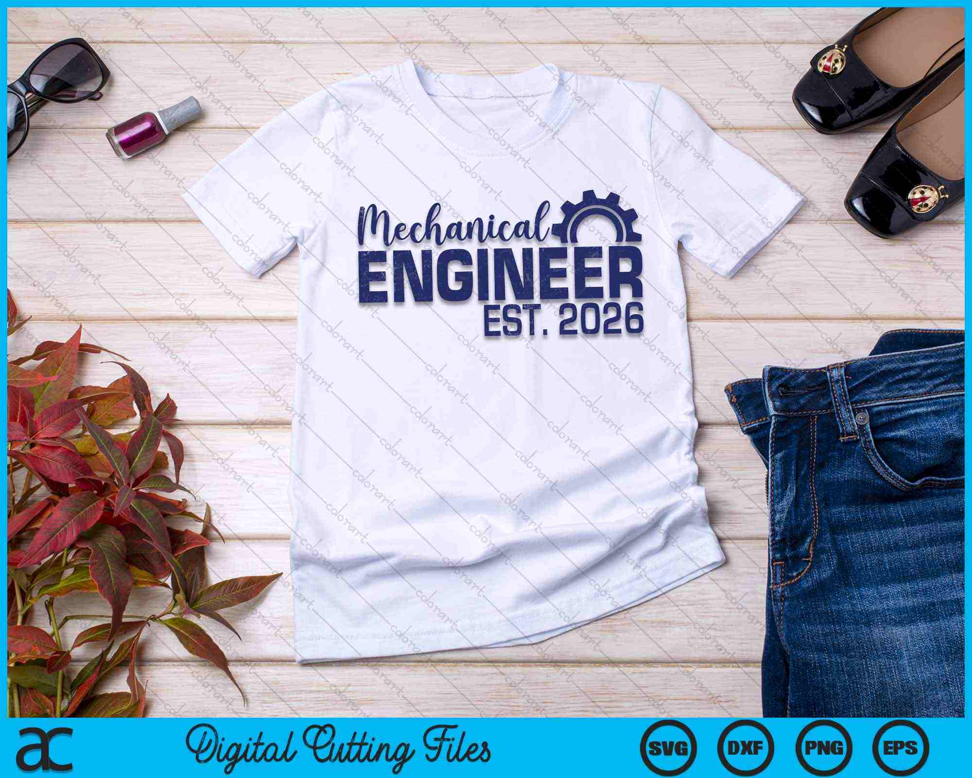 Mechanical Engineer Graduation 2026 SVG PNG Digital Cutting Files ...