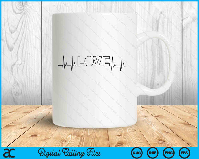 Medical Nursing Heart Stethoscope Heartbeat Medical Nurse SVG PNG Digital Printable Files