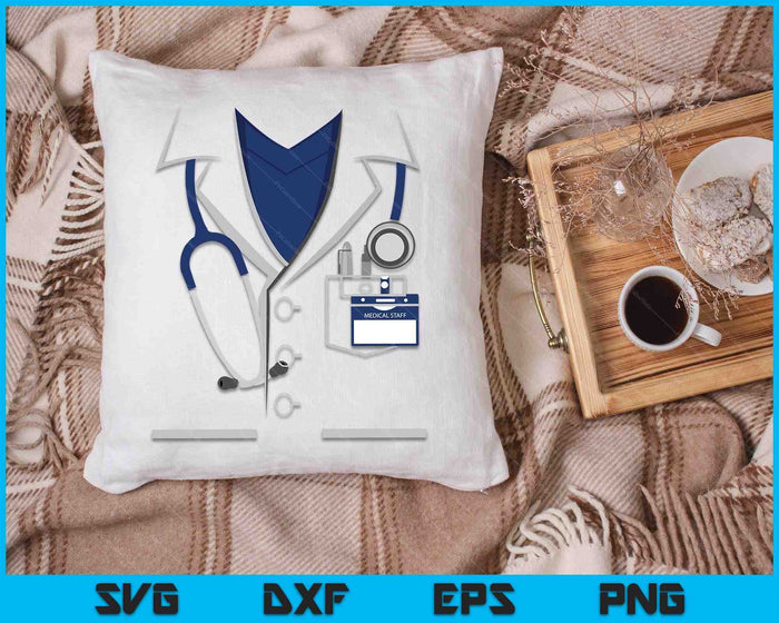 Medical Staff Doctor Costume Birthday Doctor Halloween SVG PNG Digital Cutting Files