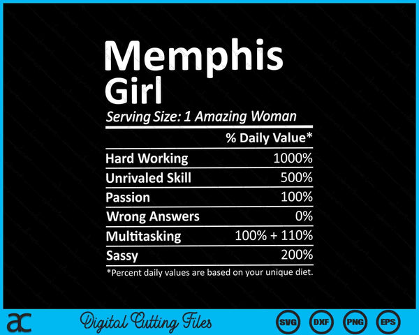 Memphis girl tn Tennessee city home roots SVG cut file