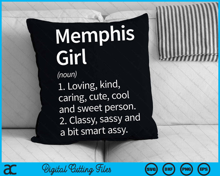 Memphis Girl TN Tennessee Home Roots SVG PNG Cutting Printable Files