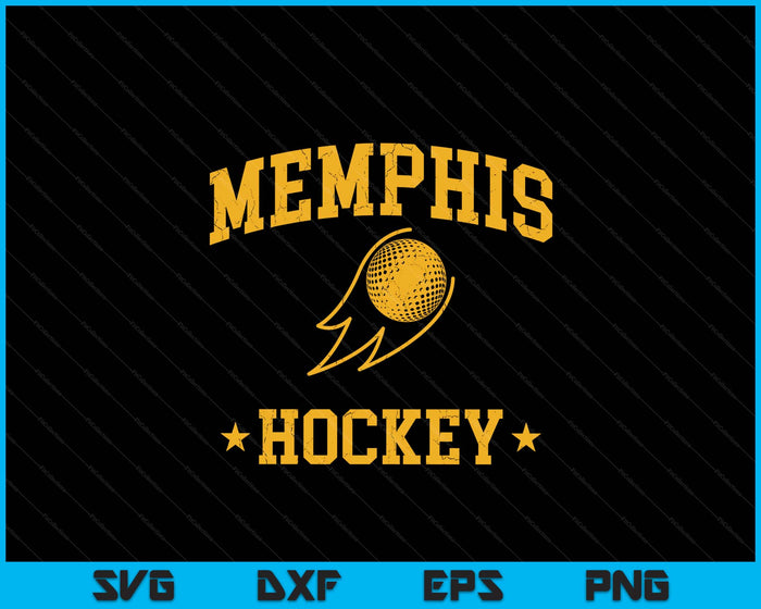 Memphis Hockey Vintage Gameday Retro Hockey Lover SVG PNG Digital Printable Files