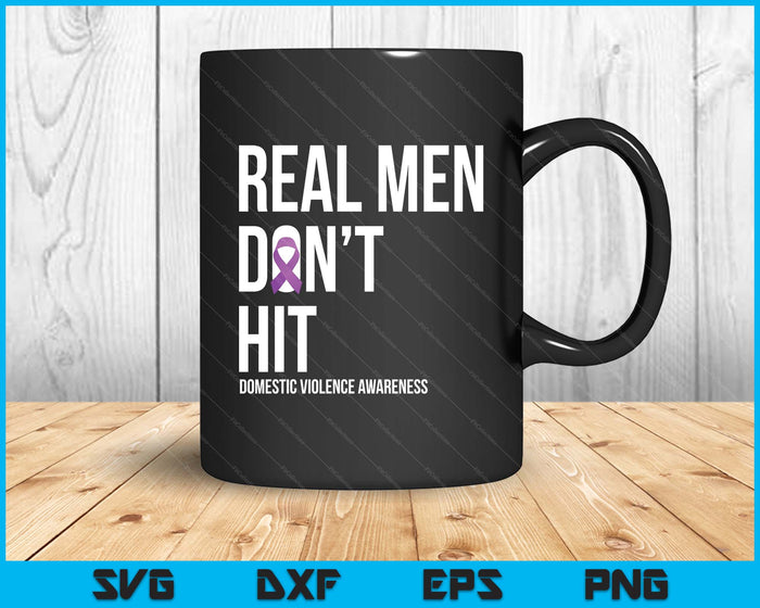 Men Don't Hit  Domestic Violence Awareness Ribbon SVG PNG Digital Printable Files