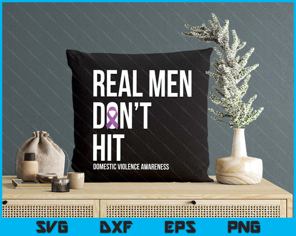 Men Don't Hit  Domestic Violence Awareness Ribbon SVG PNG Digital Printable Files