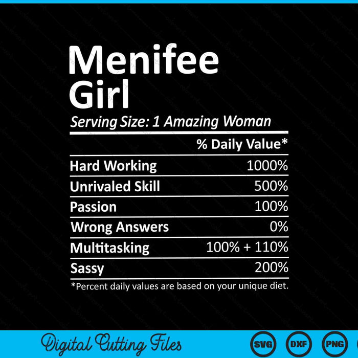Menifee girl ca California city home roots SVG cut file