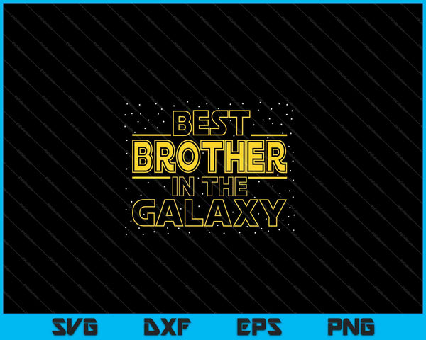 Mens broer shirt cadeau voor nieuwe broer, beste broer in de Galaxy SVG PNG snijden afdrukbare bestanden