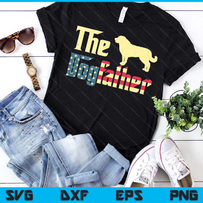 Mens Father Day Gift Labrador Dad Dogfather Best Lab Dog 4th July SVG PNG Digital Printable Files