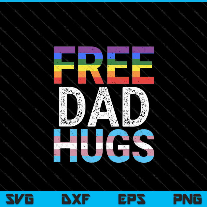Hombres gratis papá abrazos LGBTQ Mes del Orgullo Gay SVG PNG Cortando archivos imprimibles