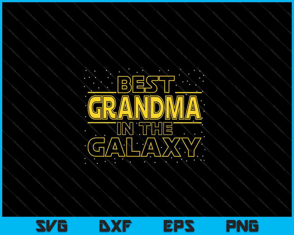 Mens oma shirt cadeau voor nieuwe oma, beste oma in de Galaxy SVG PNG snijden afdrukbare bestanden