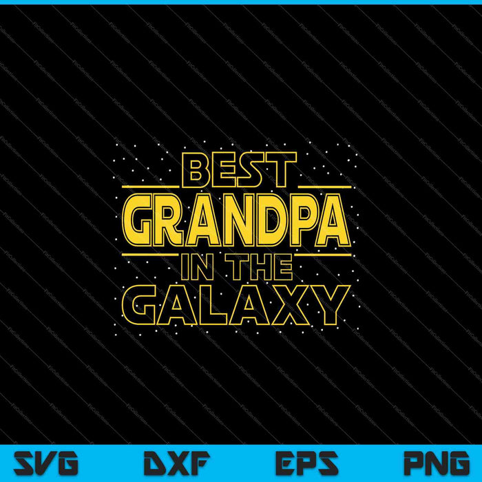 Regalo de camisa de abuelo para hombre para el nuevo abuelo Mejor abuelo en la galaxia SVG PNG cortando archivos imprimibles