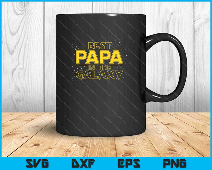 Best Papa in the Galaxy SVG PNG Cutting Printable Files