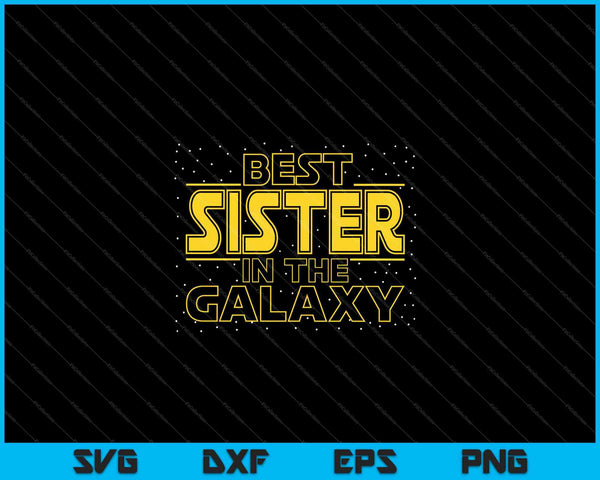 Mens Sister Shirt Gift for New Sister, Best Sister in the Galaxy  Digital Artwork