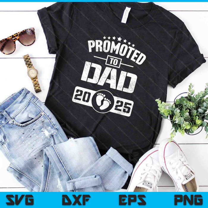 Mens Soon To Be Dad est.2025 Father's Day SVG PNG Digital Cutting Files