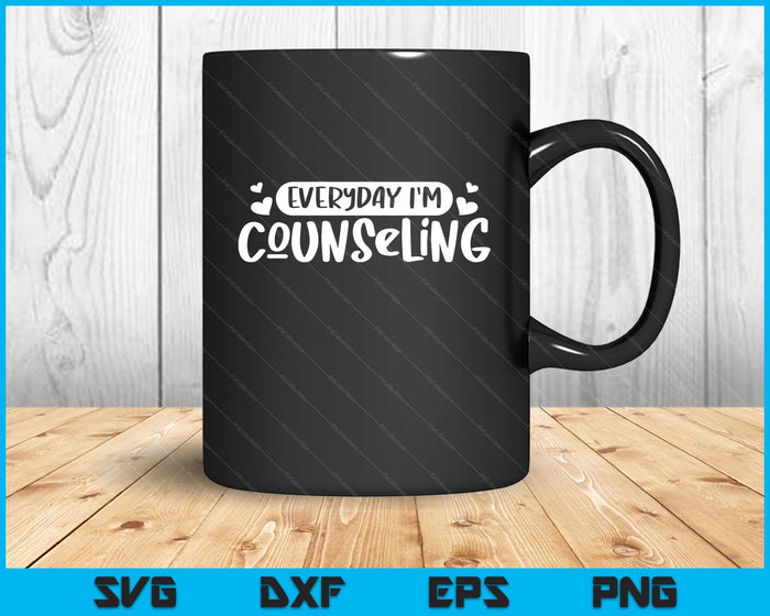 Mental Health Counseling Everyday Mental Counselor Gift SVG PNG Digital Cutting Files