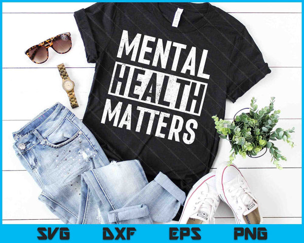 Mental Health Awareness Green Ribbon SVG PNG Cutting Printable Files - on a t-shirt