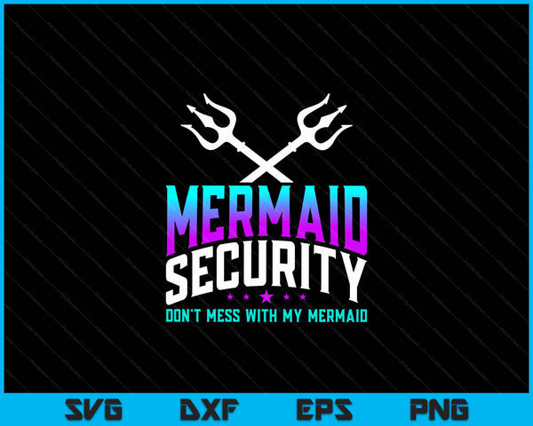 Mermaid daddy Father's Day merman papa merfolk SVG cut file