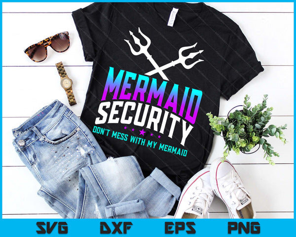 Mermaid Daddy Father's Day Merman Papa Merfolk SVG PNG Digital Cutting Files